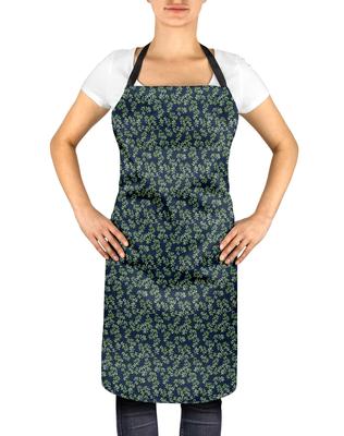 S4Sassy Blue Leaf Leaves Женщины Регулируемые Длинные Галстуки Фартук Кухня Кулинария-24 x 32