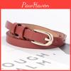 Buckle Womens Halfround Belt Versatile Minimalist Decorative Style Korean