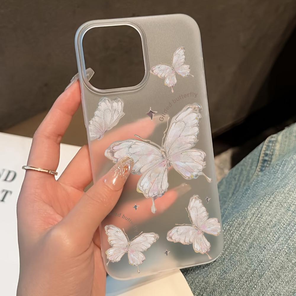 Чехлы для мобильных телефонов iPhone 11 13 15 Pro Max 12 14 Pro Max Чехол для iPhone 16 15 Plus 13 Pro 12 Матовая текстура с рисунком в виде мультяшных цветов