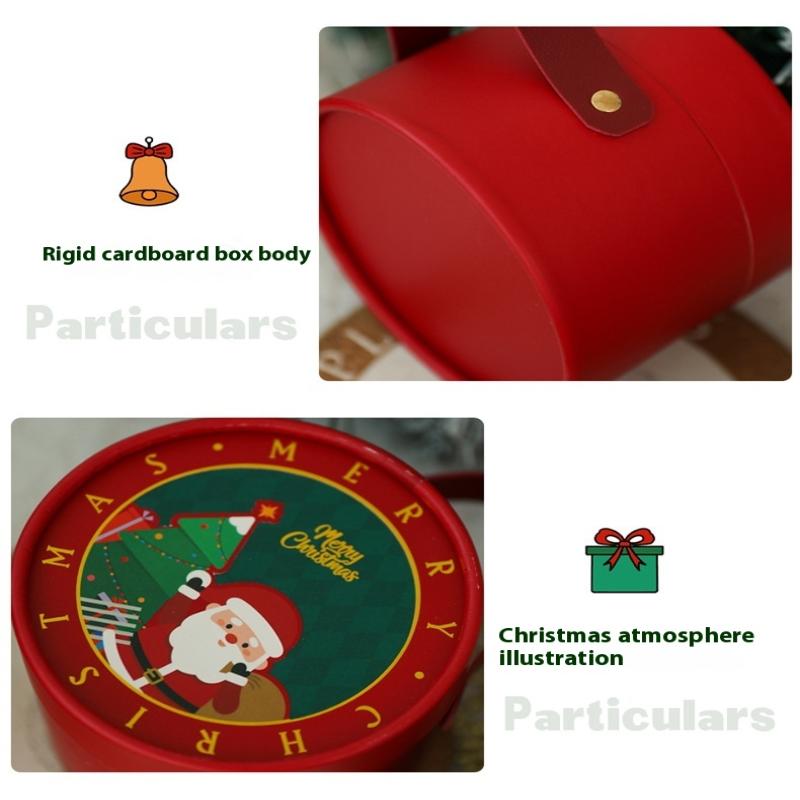 2025 Новый Рождественский Яблочный Бокс Подарочная Коробка Рождественский Сочельник Рождественская Коробка для Упаковки Фруктов Рождественская Подарочная Коробка (Исключая Яблоки)