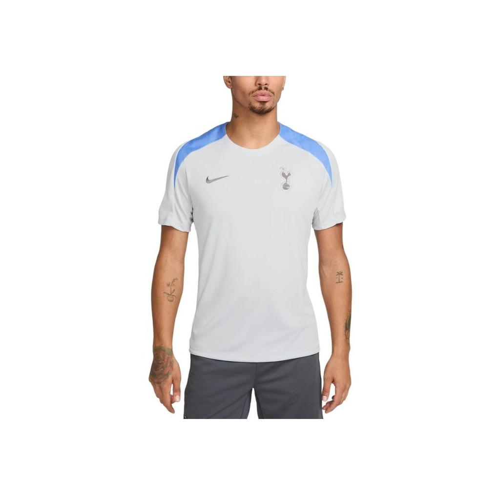 Nike Dri-FIT Soccer FW24 Tottenham Hotspur Strike Comfortable Soft Simple Short Sleeve T-Shirt Men Tops White FN9823-098