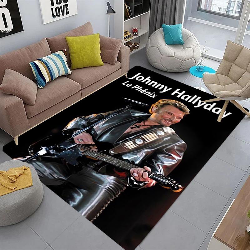Johnny Hallyday: Le Phénix carpet Living room and bedroom mats printing Art Protective pad Room