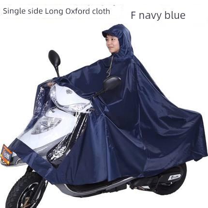 Double Motorcycle Raincoat Electric Car Power Car Matching Mother and Child plus Size Thickening, Widening and Lengthening 2 Single Poncho