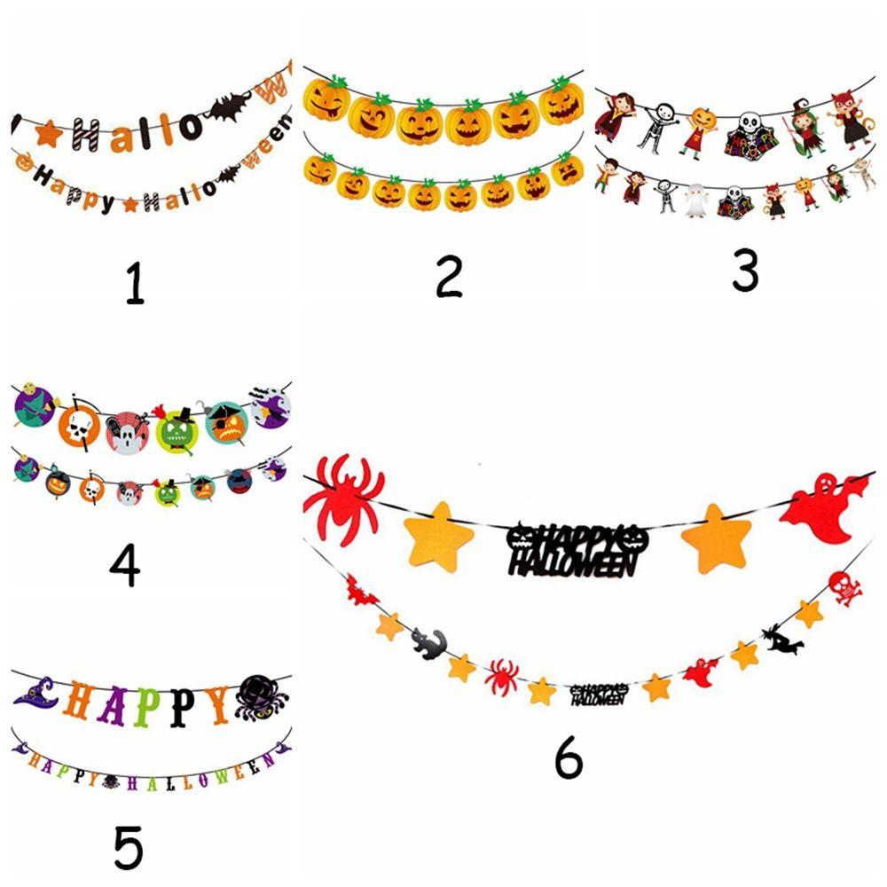 House Halloween Festival Ornaments Halloween Decor Hanging Garland Paper Chain Halloween Banner