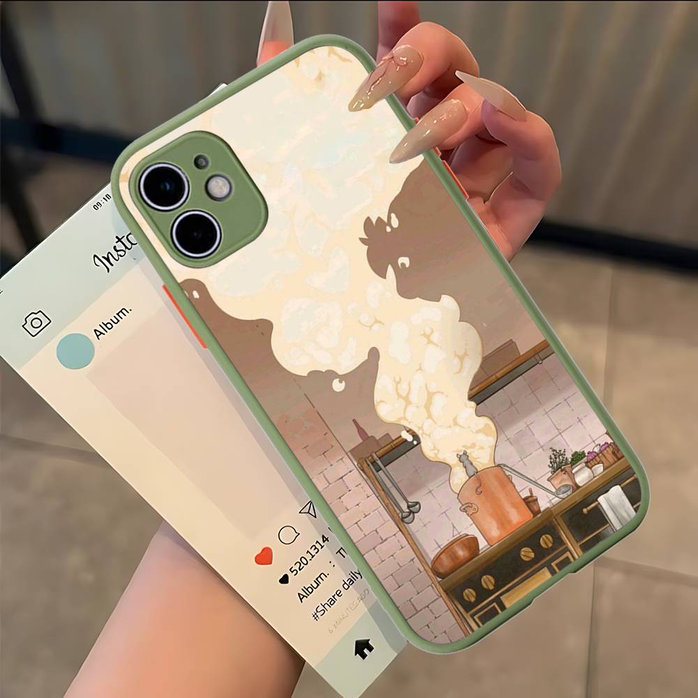 Матовый защитный чехол Remy Ratatouille для iPhone 16 15 14 13 12 11 Pro Max X XS MAX