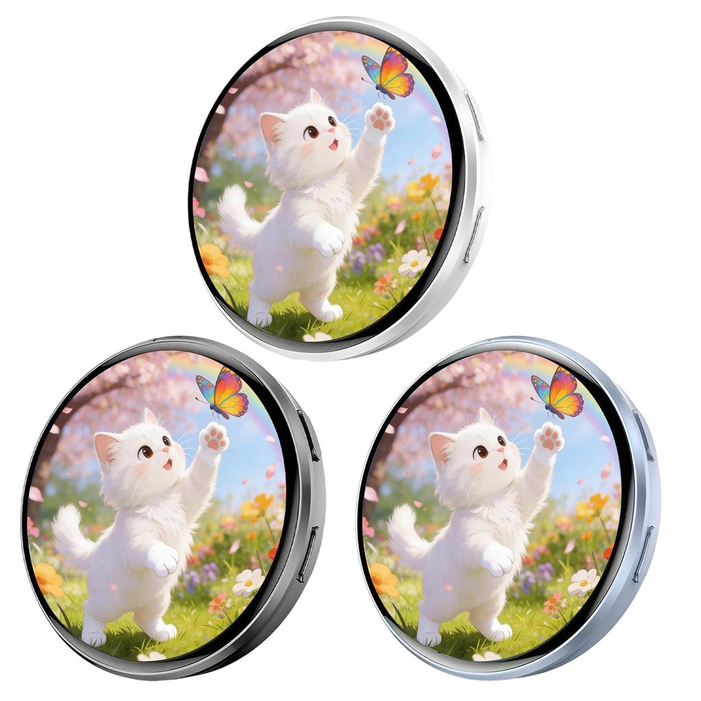 Smart Digital Display Video Badge Dynamic Electronic Display Brooch Pin Anime E-Badge Display Brooch Electronic Badge Anime Pins
