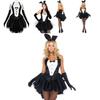 Stylish Women's Bunny Rabbit Costume With White Rabbit Bobbin Tail For Halloween