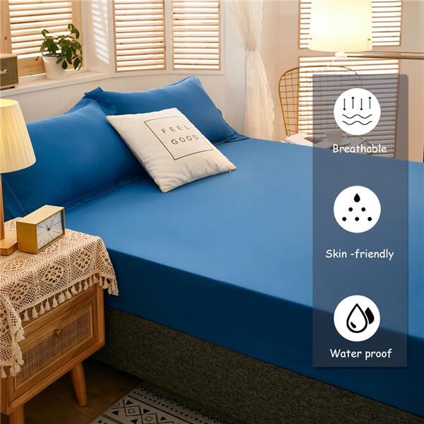 100% водонепроницаемая простыня, хлопковая простыня с резинками, нескользящие регулируемые наматрасники, защитный чехол для кровати