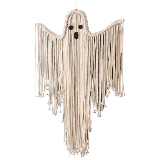Хэллоуин Привидение Украшения Ручной работы Кисточка Привидение Белая Веревка Привидение Декор Подвесное Привидение Настенное Искусство Подарок