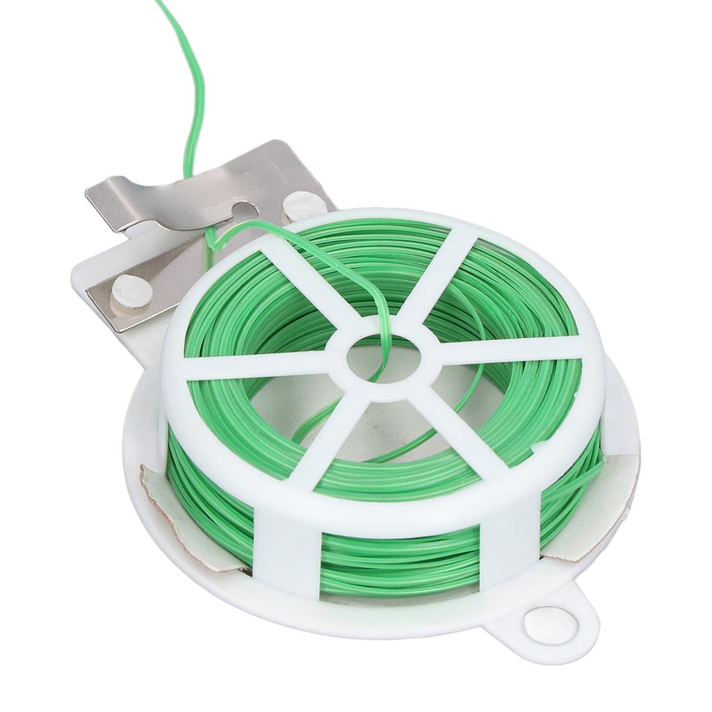 Plant Cable Tie Plastic Steel Wire Twist Roll Dispenser with Cutter for Garden Vegetable Shed50
