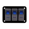 Zmayastar SP-CYKG-01 3 Rows Waterproof Boat Switch Panel for Car, Boat, Marine, Rocker Switch Panel, DC12-24V, Marine Supplies,