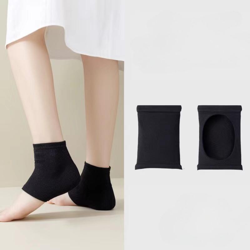 1 Pair Silicon Socks Heel Protector Sleeve Heel Spur Pads Relief Plantar Feet Care Skin Repair Anti-crack Pad Half Yard Socks