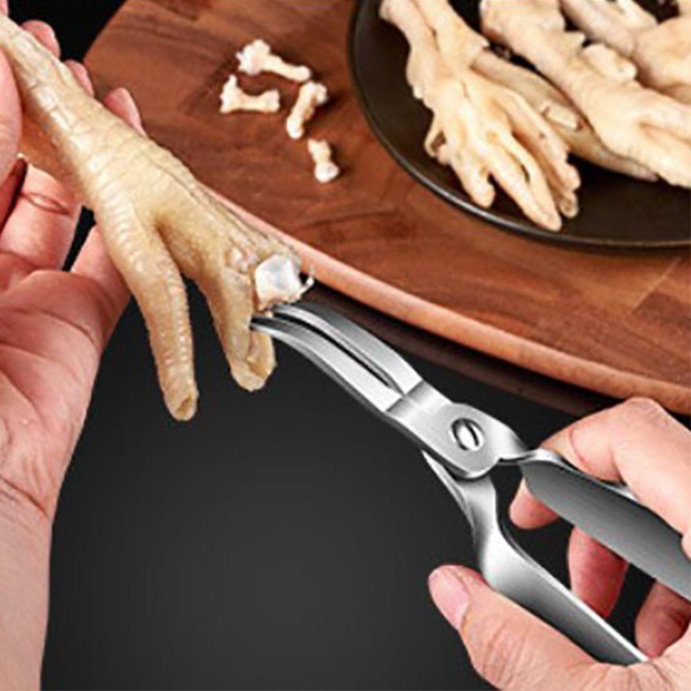 Curved Tip Chicken Feet Boneless Pliers Professional Claw Bone Removal Tool  Restaurant