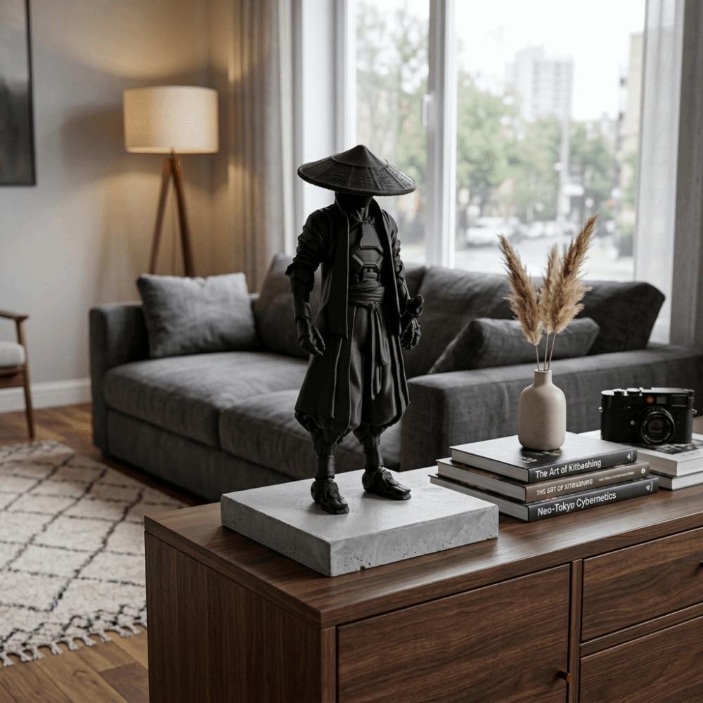 Decorative Model 3D Printed Warrior Ornament Creative Samurai Ornaments Desk Decoration Gift