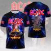 Summer Mens Clothing Rock Band T Shirt AC/DC 3D Print Kids Boy Short Sleeve Tees Hip Hop Fashion Round Neck Casual Shirts Tops