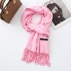 Cotton Solid Color Scarf for Women Winter Warm Wool Cashmere Scarf Autumn and Winter Women's Shawl Scarf Korean Style Atmosphere