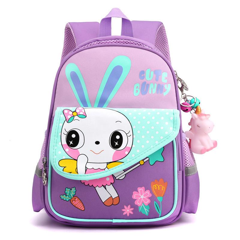 Adorable Cartoon Kids Backpack For Boys And Girls Nylon Lightweight Cute School Bag