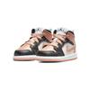 Air Jordan 1 Mid TD White Light Madder Root Детские кроссовки Черные DM9079-108
