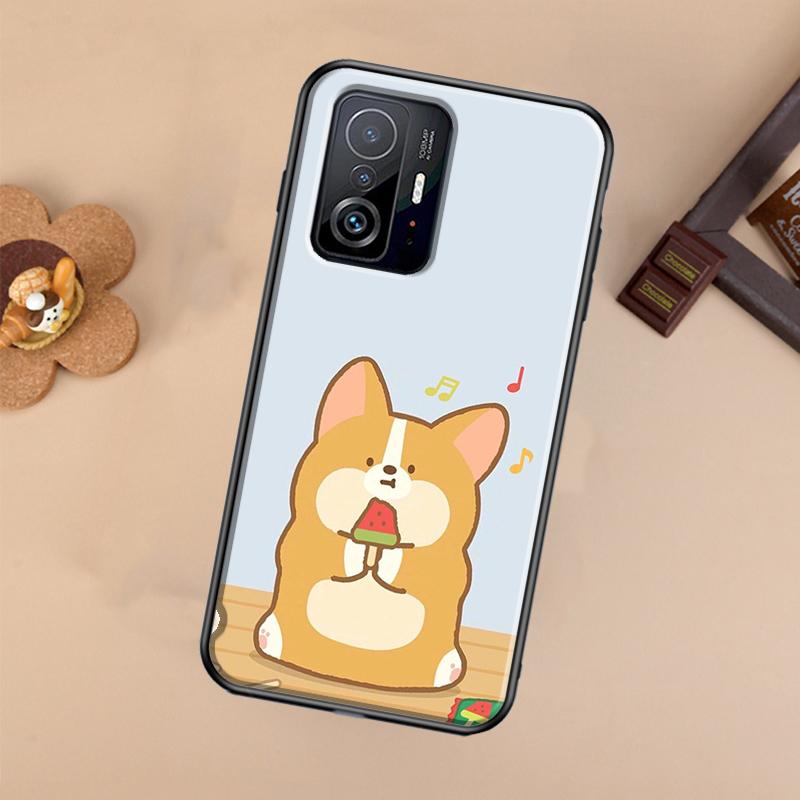 Мультяшный чехол Корги для Xiaomi 13 14 Ultra 11T 12T 13T 14T Pro POCO X7 Pro X3 X5 X6 F3 F5 F6 M6 Pro