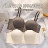 Comic chest peach cup seamless underwear small chest removable shoulder strap non-slip chest large invisible women's beautiful back bra