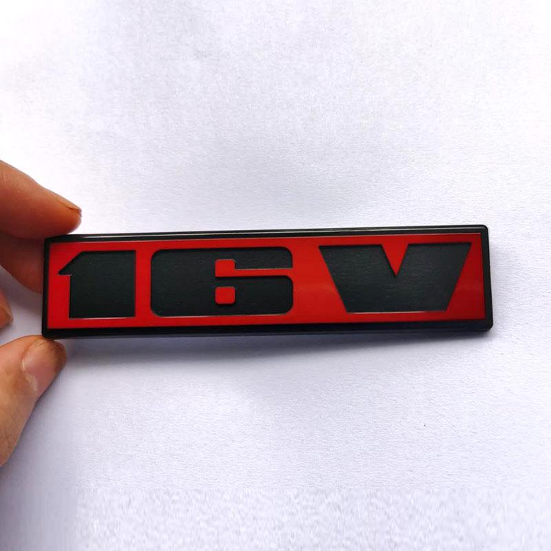 ABAC1 Original Car Accessories 2 PCS Red Color Rabbit GT Scirocco 16V Badge Golf Emblem