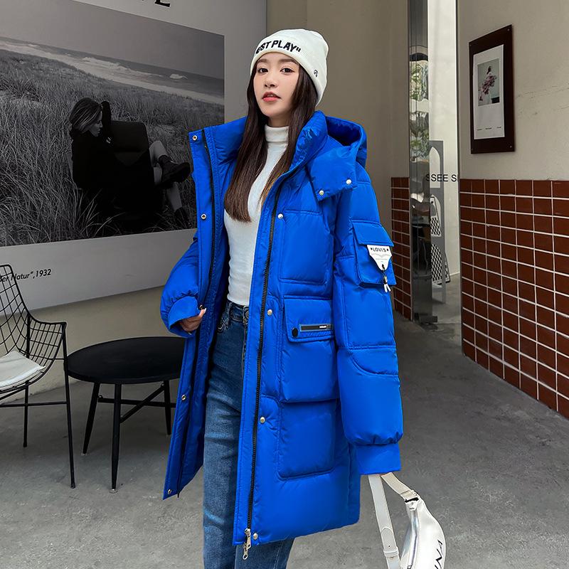 Women's Winter Plus Size Medium-length Thickened Jacket Loose Warm Zip Paragraph Comfortable Tops