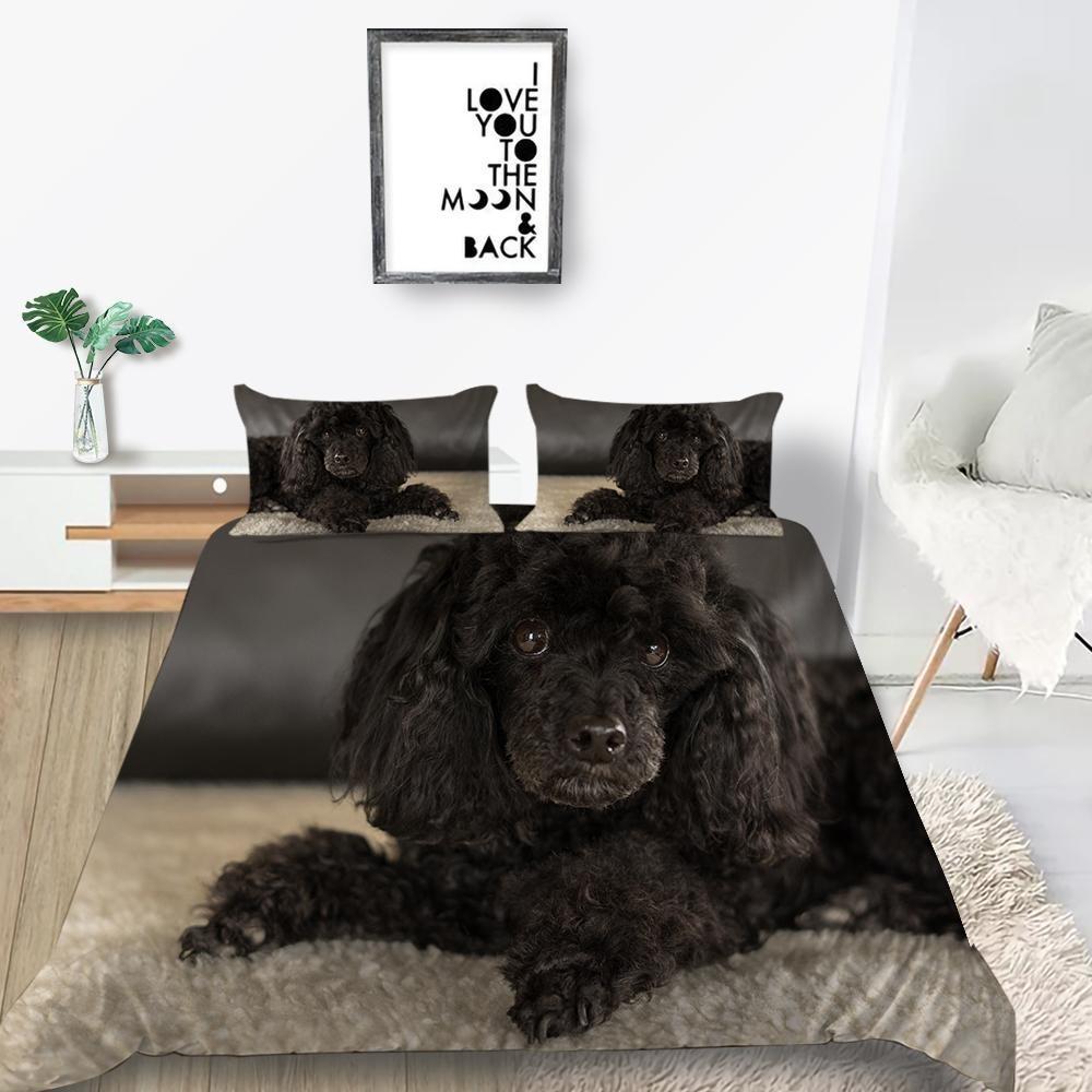 Новый модный комплект пододеяльников в стиле животных, комплект постельного белья с 3D-принтом с изображением собак, комплект постельного белья из полиэстера для дома, комплект односпальной кровати для мальчиков и девочек, подарок