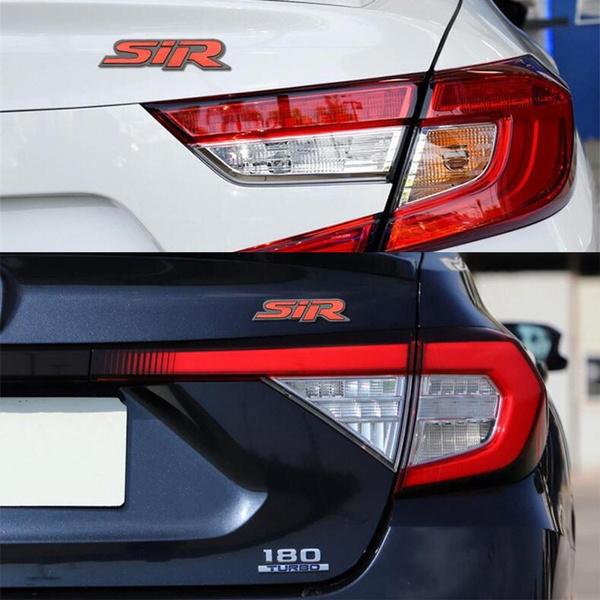 Автомобильные наклейки 3D металлические эмблемы с логотипом SIR, наклейки для значков для FIT Jade Accord City Civic CRV Accord, автомобильные наклейки на задний багажник