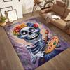 Riding Through Flames Floor Mats for Living Room, Bedroom and Room Decoration Are Suitable for Gifts.