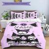 3pcs Kuromi8 Cover Set - Personalized Name, HD Printed Bedding with 1 Cover and 2 Pillowcases - Perfect for Home Decor, Easy Care