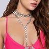 Stonefans Rhinestone Double Layer Choker Necklace for Women Collar Neck Vintage Wedding Chain Crystal Aesthetic Necklace Charms