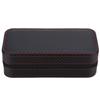 Portable 2Slots Carbon Fiber Leather Watch Storage Box Case Wristwatch Organizer Holder Travel