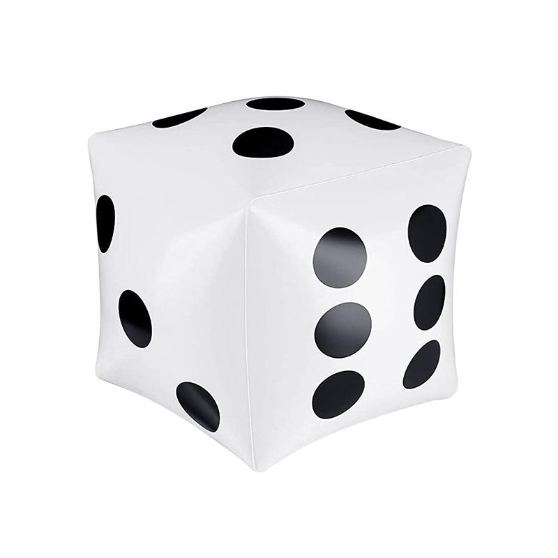 13,7-дюймовые гигантские надувные кубики от Novelty, белые и черные, для игры в помещении и на улице