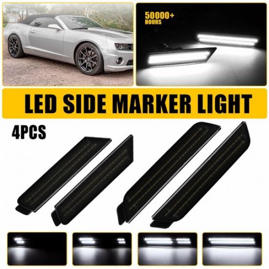 Dynamic White Amber Red LED Side Blue Marker For Light Chevy 2010-2015 Camaro