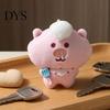 Decorative Hanging Ornament Cartoon Pig Plush Pendant for Backpacks, Stuffed Animal Bag Charm Schoolbag Decoration with Ball Chain, Soft Keychain