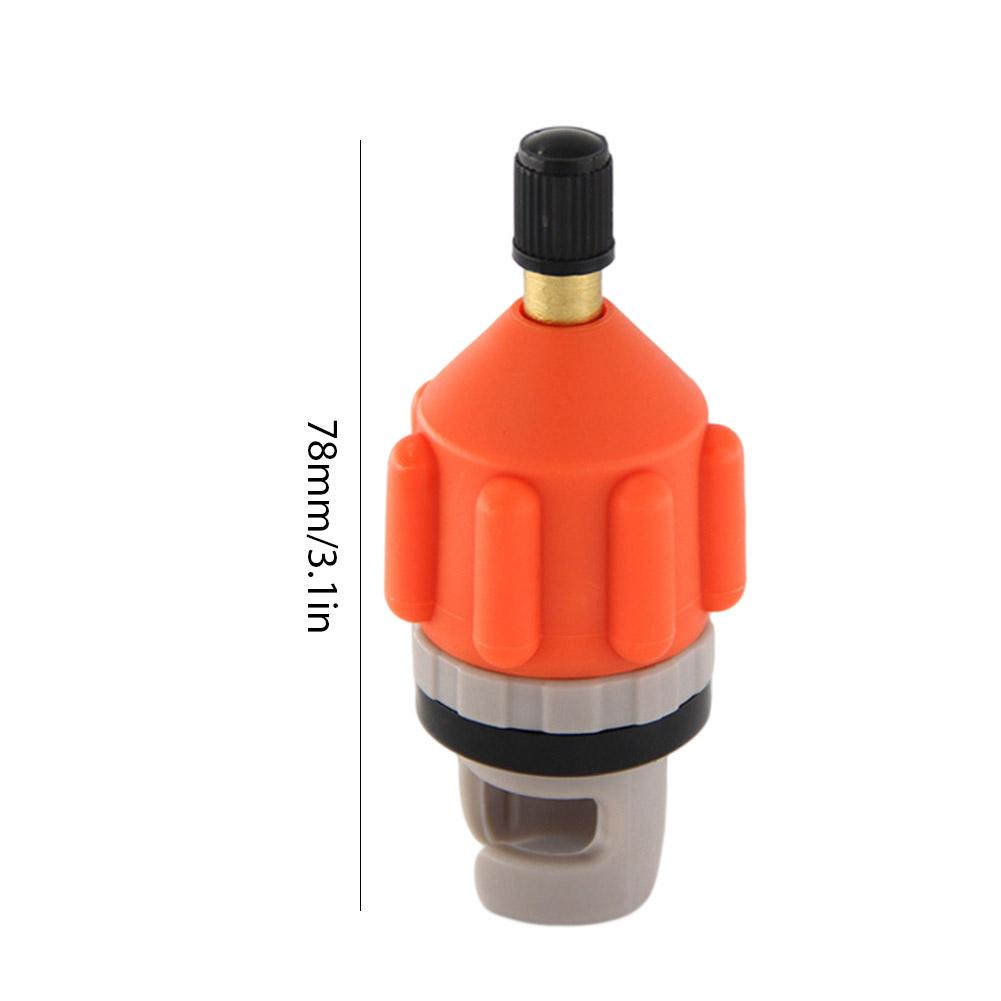 SUP Air Valve Adapter Nylon Replacement SUP Board Paddle Pump Converter (Orange)