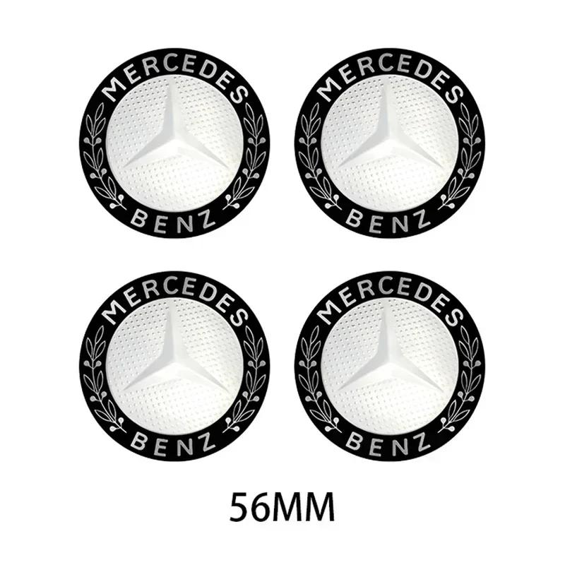 4Pc 56mm/65mm Car Wheel Center Hub Cap Auto Rim Covers For Mercedes Benz C180 C200 C260 C300 W108 W124 W126 W140 W168 W169 W176