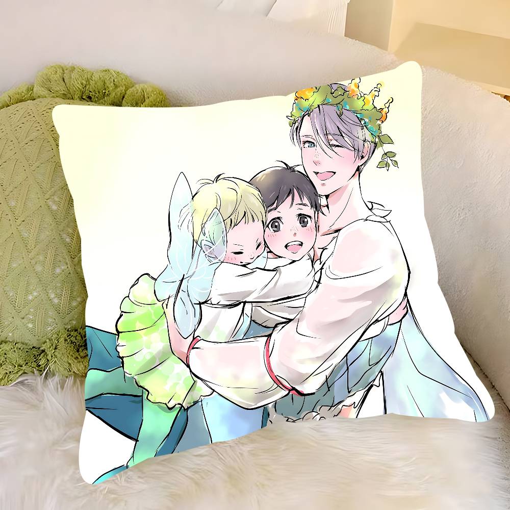 Аниме Y-Yuri On Ice Наволочка Съемная Моющаяся Наволочка – Всесезонный Мягкий Лен