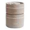 Portable 304 Stainless Steel Insulated Lunch Box Multi-layer Round Sealed Food Warmer for Office Workers and Students Women