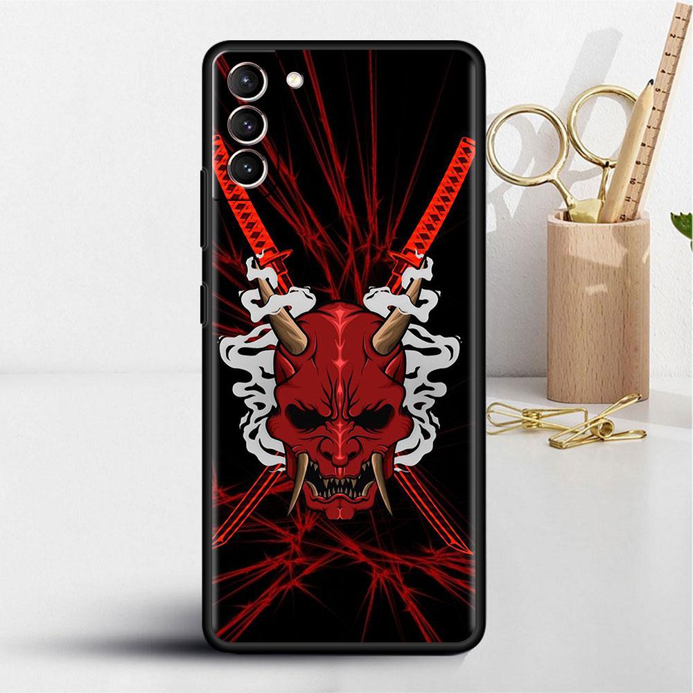 Чехол для Samsung Galaxy S20 S22 Ultra S21 FE S10 S9 Plus Note 20 10 Lite 9 мягкий чехол для телефона самурай они маска