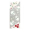Prairie Dog Tenugui Towel - Winter Pattern: Snow Rabbit Gathering - Wa-Fu-Ka - Approx. 33x90cm 100% Cotton - Made in Japan