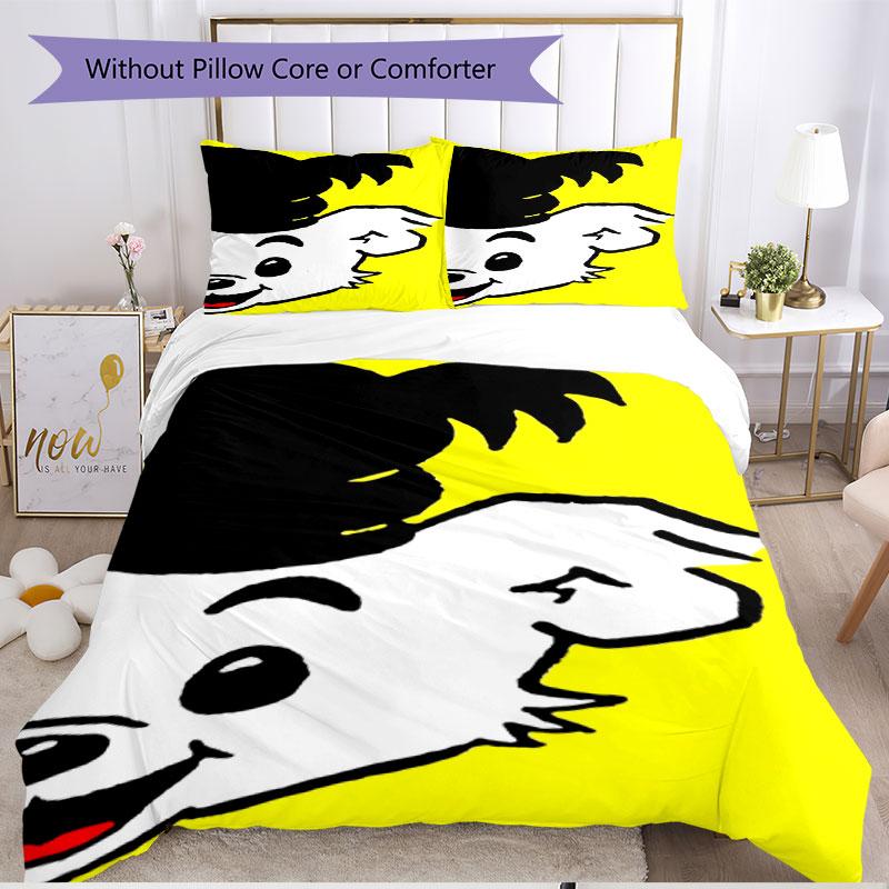 3pcs Duvet Cover Set (1*Duvet Cover + 2*Pillowcase, Without Core), Bamse Print Soft All‑Season Bedding Set, Home Bedroom Decor Gift