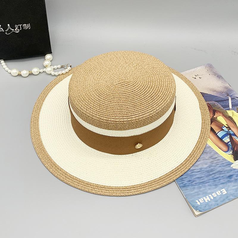 Сетчатая красная соломенная шляпа женская, летняя ретро британская шляпа с плоским цилиндром, корейское издание, маленькая пляжная шляпа свежего цвета с солнцезащитным козырьком, женская шляпа