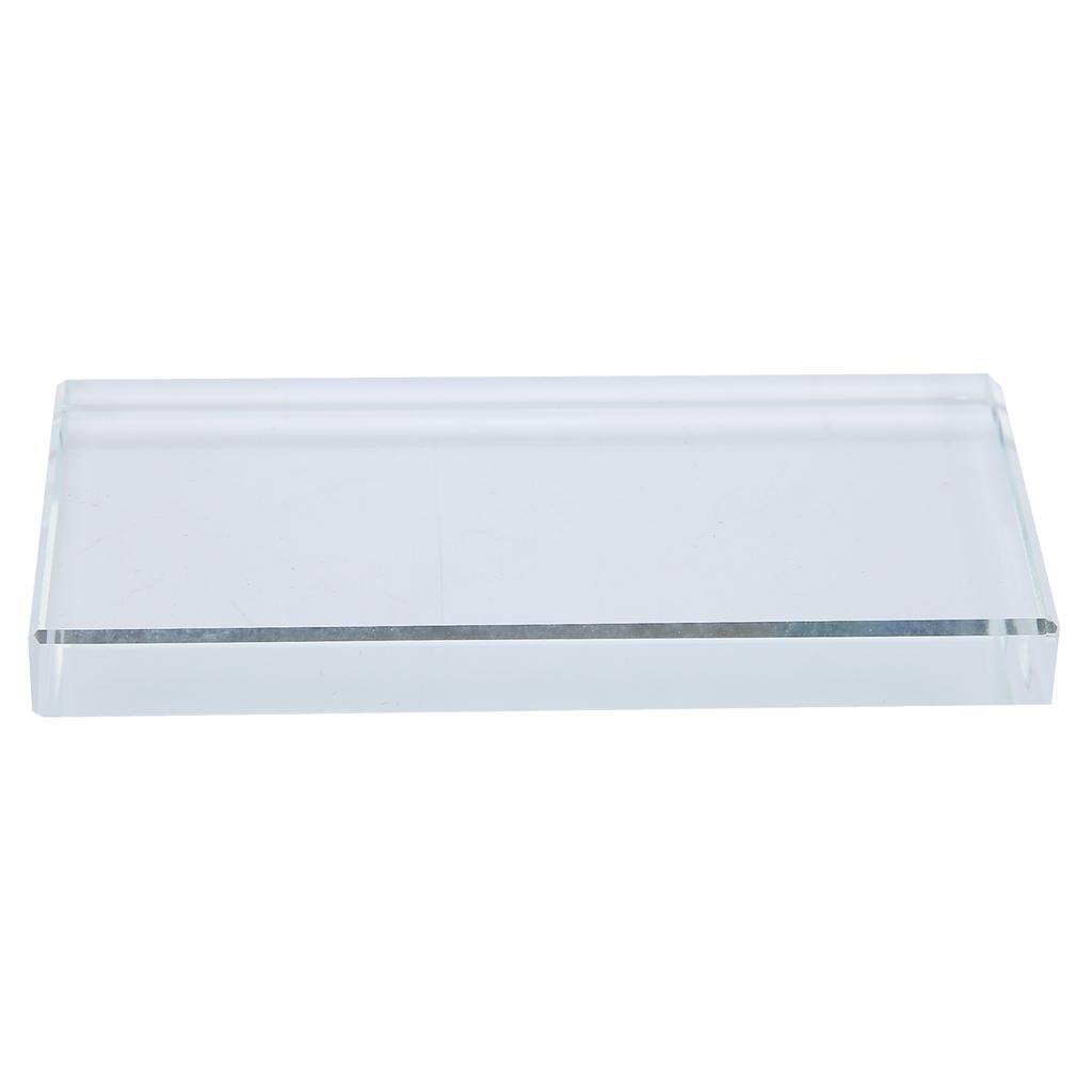 Nail Art Palettes Color Mixing Glass Rectangle Makeup Blending False Eyelash Glue Holder