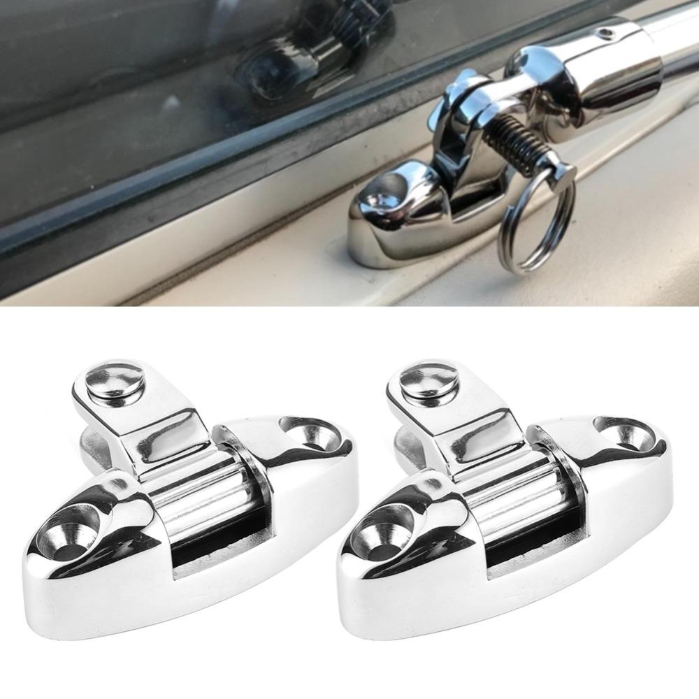 1 Pair 180 Degree Adjustable Bimini Top Hinge Boat Bimini Top Mount Marine Applications