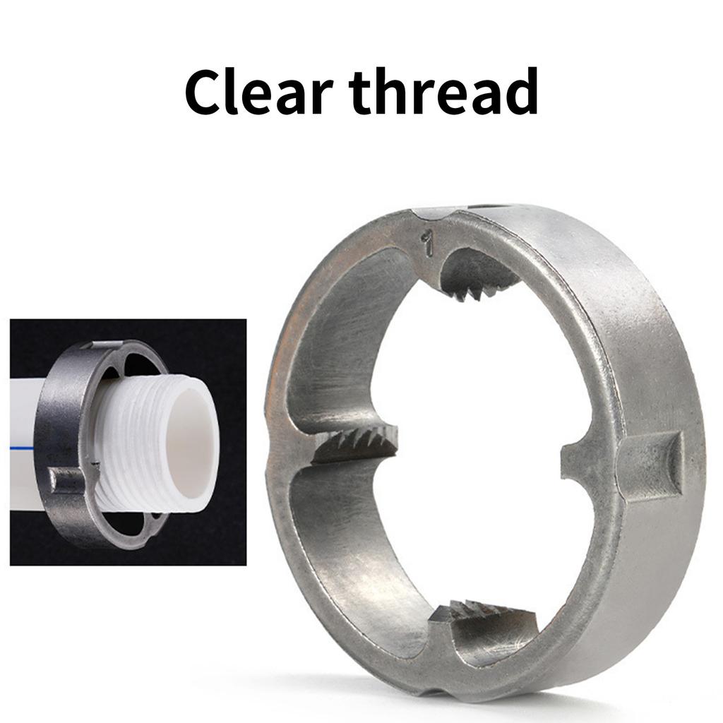 Набор инструментов для нарезания резьбы на трубах, совместимый с электрической дрелью. Набор для нарезания резьбы на трубах из ПВХ с различными размерами плашек для эффективной сантехники.