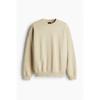 HM Oversized Fit Washed sweatsHirt Light Beige