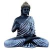 Resin Meditating Handicrafts Buddha Idol Statue Showpiece Gift Gifting Item Polystone Home Decor Decoration 1 Pic (Blue)