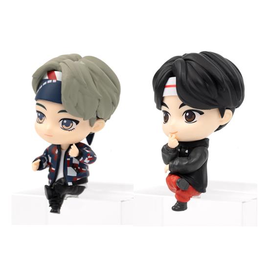 Набор из 2 предметов) Tinytan x Royche Monitor Figure Официальные товары BTS от Bighit / Пластиковая кукла