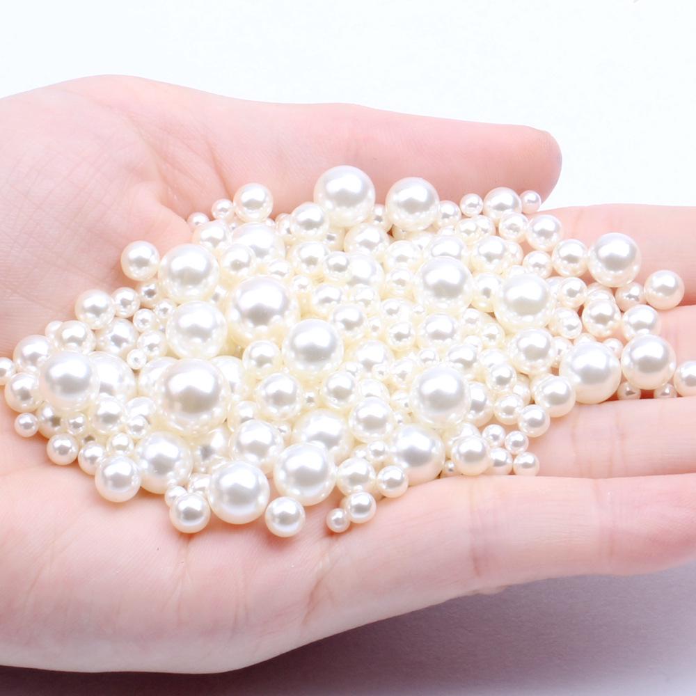 Medium Pearl Simulated High-Gloss Non-Porous Beading Material for Handmade DIY Jewelry and Earring Accessories